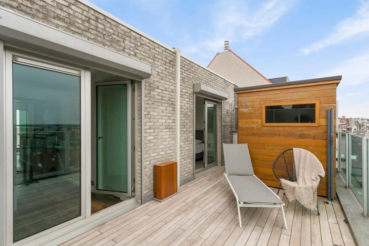 Апартаменты Modern Penthouse With Stunning Sea-View, Sauna And 2 Large Terraces! Кнокке-Хейст Экстерьер фото